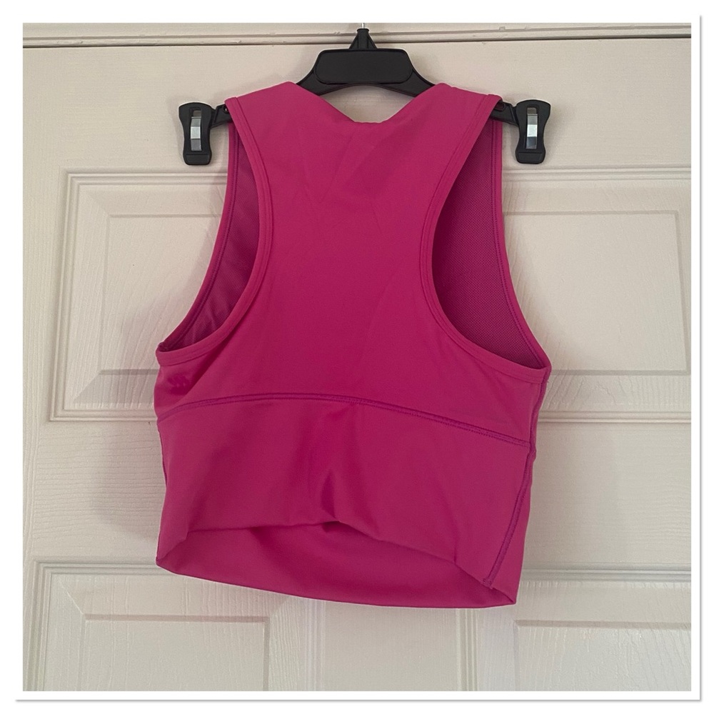 Women’s Medium Support Brushed Sculpt Muscle Cropped Sports Bra All In Motion - Picture 3 of 4